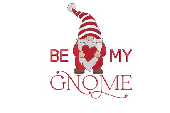Be My Gnome: A Unique Valentine’s Embroidery