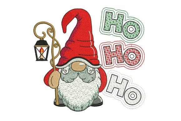 HoHoHo Gnome Embroidery Design