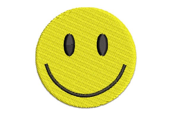 Smiley Face Emoji Embroidery
