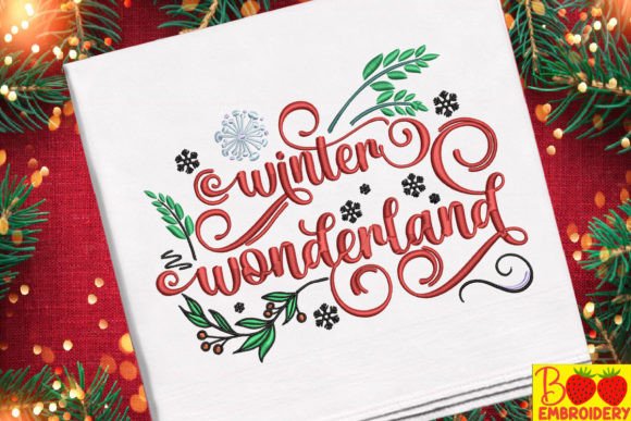 Winter Wonderland Embroidery Design